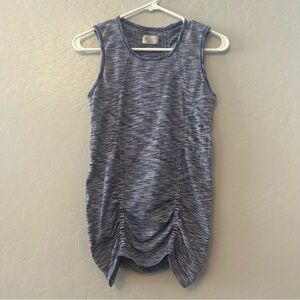 Athleta Speedlight seamless blue white yoga workout tank top size medium